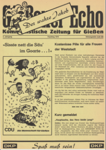 Gießener Faschingszeitung der DKP 1974