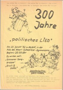 1982 - Alsfeld - Arbeiterkulturkartell - 300 Jahre politisches Lied