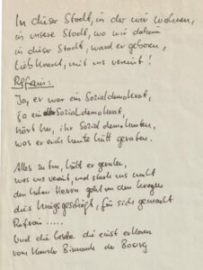 Ja-er-war-ein-Sozialdemokrat-Wilhelm-Liebknecht-Giessener-Songgruppe-Text nur zum Teil erhalten
