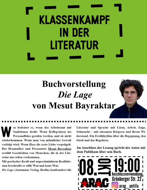 ARAG-Veranstaltung am 8.10.2024 in Gießen "die Lage"