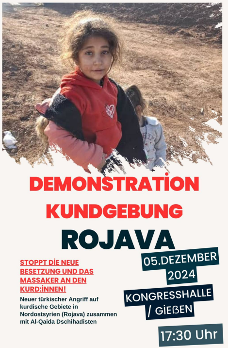 Solidarität mit den Kurden von Rojava - Nordost-Syrien - 5. Dezember 2024