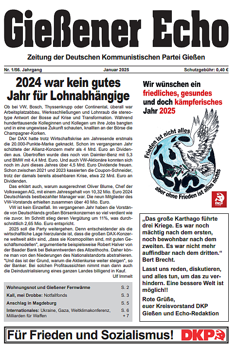 Gießener Echo - Zeitung der DKP Gießen 01-2025