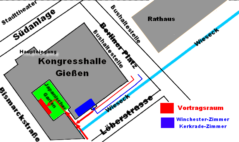 Wegweiser Kongresshalle Gießen