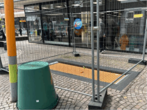 Gießen Katharinengasse Bodentrampolin