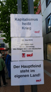 8. Mai 2025 - 80. Jahrestag der Befreiung vom Faschismus Kundgebung in Gießen, Seltersweg