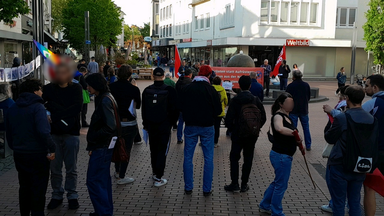 8. Mai 2025 - 80. Jahrestag der Befreiung vom Faschismus Kundgebung in Gießen, Seltersweg