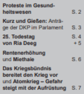 Gießener Echo - August 2025 - Zeitung der DKP seit 1970