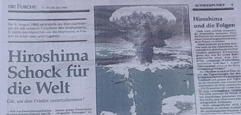 Hiroshima-Mahnwache des Friedensnetzwerk Gießen 2025