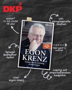 Egon Krenz in Gießen 11. Februar 2026, 19 Uhr