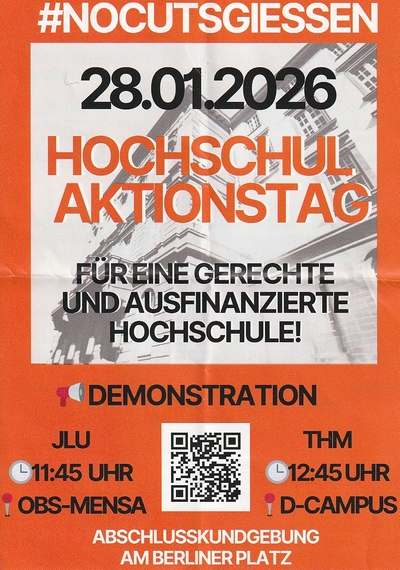 Hochschul-Aktionstag gegen Kürzungen und Bundeswehr-Milliarden