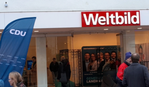 CDU - Wahlkampf im Ladenlokal