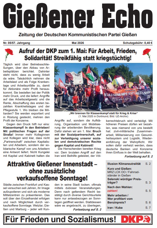 Gießener Echo - Mai 2026, Seite 1