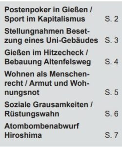 Gießener Echo-August 2026 Inhalt