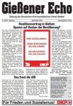 Gießener Echo - Monatszeitung der DKP Gießen - September 2026 - Seite 1
