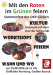 Sommerfest der DKP Gießen am 15.8.2026 in Buseck